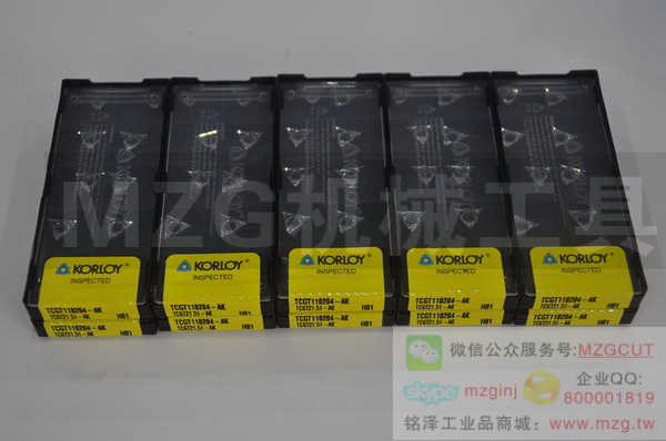 韩国原装KORLOY铝用刀片TCGT110204-AK H01 图片价格